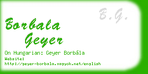 borbala geyer business card
